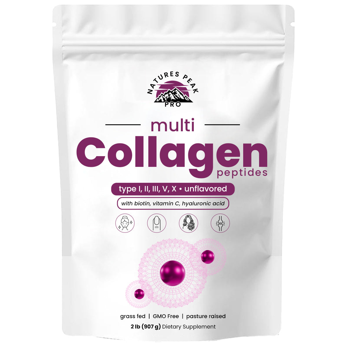 Natures Peak Pro Multi Collagen Peptides Powder