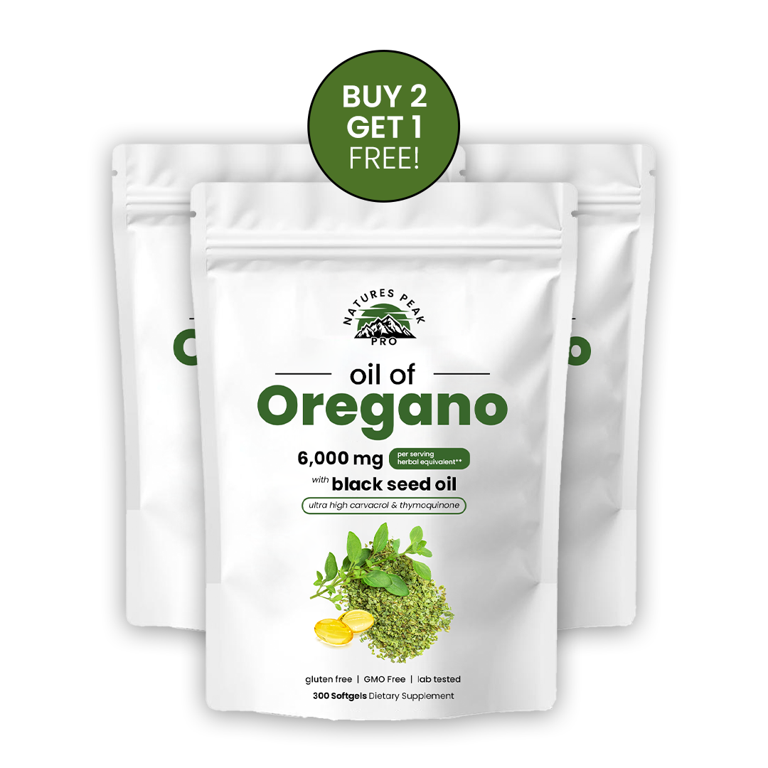 Oil of Oregano 2-in-1 with Black Seed Oil Softgels – 300 Softgels/Bag
