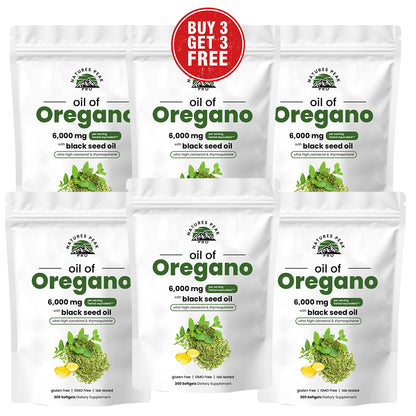 Oil of Oregano 2-in-1 with Black Seed Oil Softgels – 300 Count